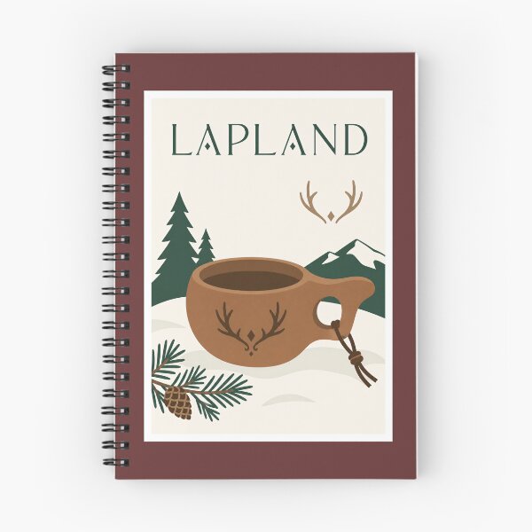 Item preview, Lapland Wooden Kuksa Cup Travel Poster designed and sold by Beyond Destinations.