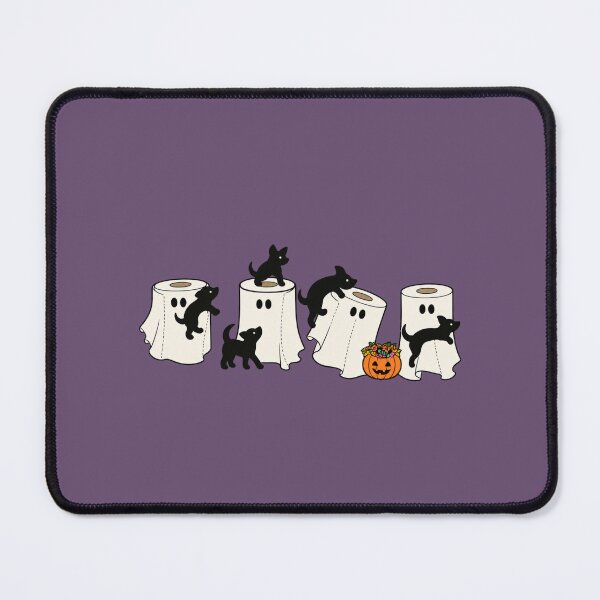 Item preview, Toilet Paper Ghost and Dog Cute Halloween Bathroom Humor designed and sold by AmiGraph.