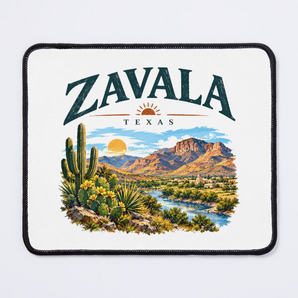 Item preview, Zavala Texas | Southwest Desert Landscape Travel Art designed and sold by Mathias Yakubu Design.
