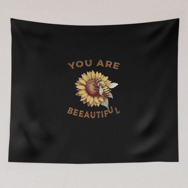 Item preview, You Are Beeautiful Honey Bee Sunflower Vibe Art designed and sold by CalebMayo.