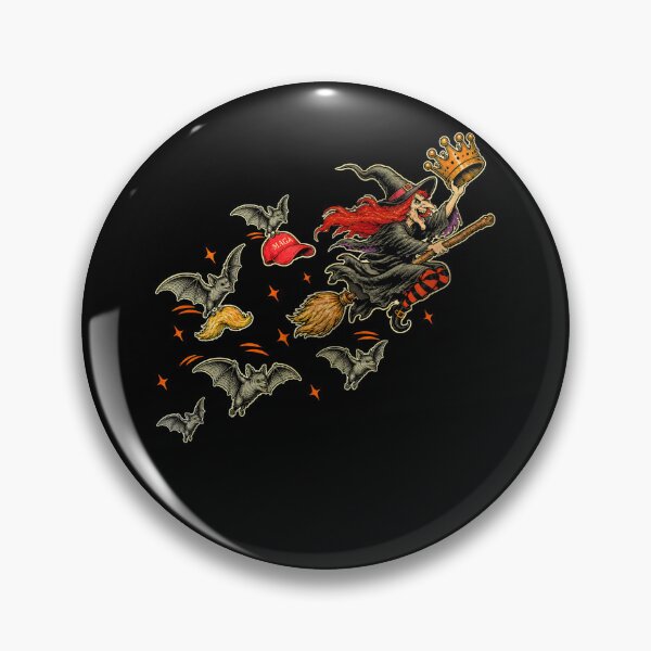Item preview, Funny Anti Trump Halloween Witch Flying Broom designed and sold by schoolofbullies.