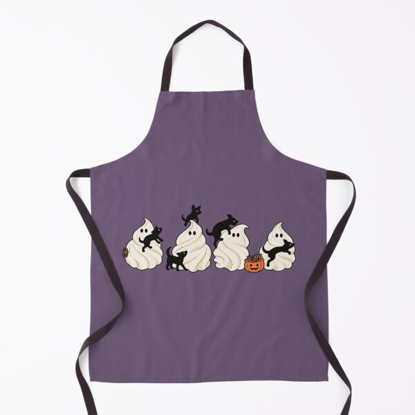 Item preview, Halloween Meringue Ghosts and Black Dogs Cute Spooky Art designed and sold by AmiGraph.
