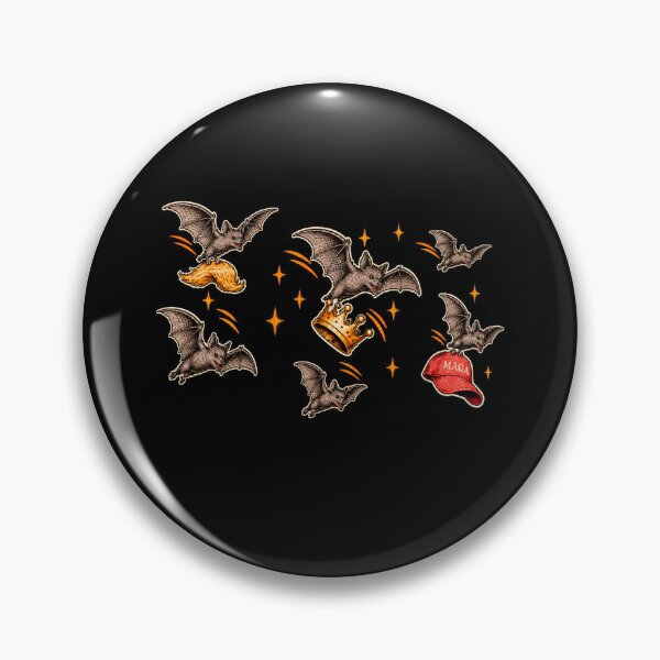 Item preview, Funny Anti Trump Halloween Bats Carrying Red Hat Crown designed and sold by watanabeee.