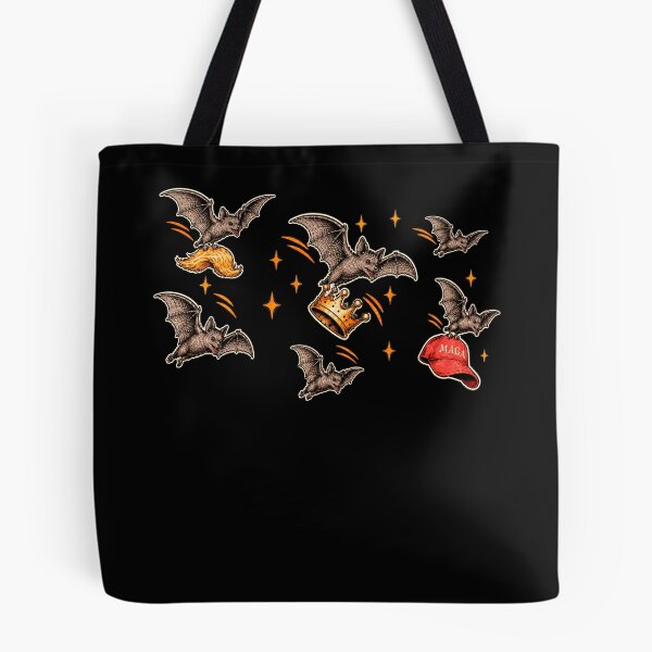 Item preview, Funny Anti Trump Halloween Bats Carrying Red Hat Crown designed and sold by watanabeee.