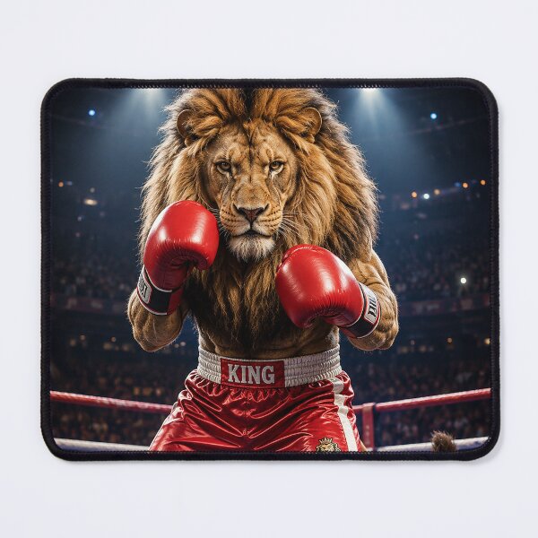 Item preview, Lion Boxing Champion - King of the Jungle Digital Art designed and sold by Collymore.