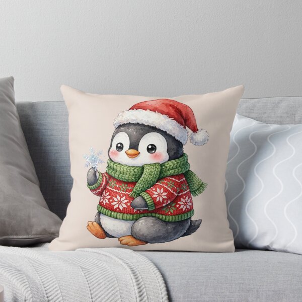 Item preview, Christmas Penguin in a Cozy Winter Sweater designed and sold by PunchDrop.