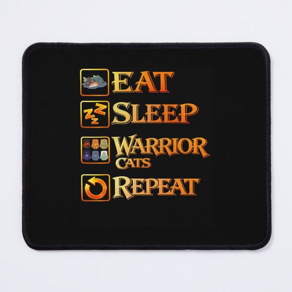 Item preview, Eat Sleep Warrior Cat Repeat Cat Lover designed and sold by nryum.