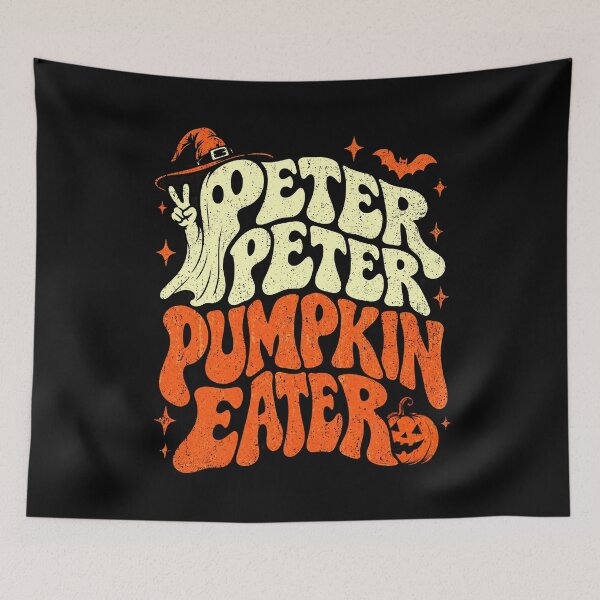 Item preview, Peter Peter Pumpkin Eater Vintage Halloween Ghost Pumpkin designed and sold by elongatedjazz.