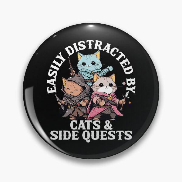 Item preview, Cats Side Quest Funny Fantasy Gaming Adventure designed and sold by khdmalakarak.