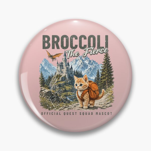 Item preview, Broccoli the Fierce, Sworn Protector of the Quest Squad, Fourth Wing Inspired, Fantasy Bookish designed and sold by nasr-say.