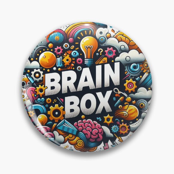 Item preview, Brain Box Creative Genius Ideas Knowledge Lover Design. designed and sold by The-T-In-Retro.