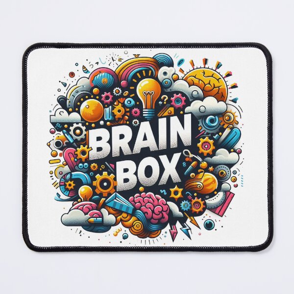 Item preview, Brain Box Creative Genius Ideas Knowledge Lover Design. designed and sold by The-T-In-Retro.