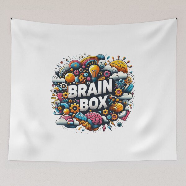 Item preview, Brain Box Creative Genius Ideas Knowledge Lover Design. designed and sold by The-T-In-Retro.