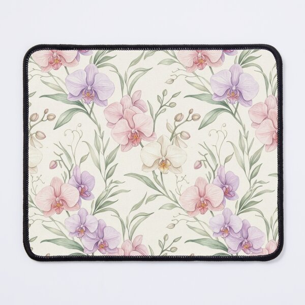 Item preview, Graceful Orchid Botanical Floral Seamless Pattern designed and sold by ShivCraftStudio.