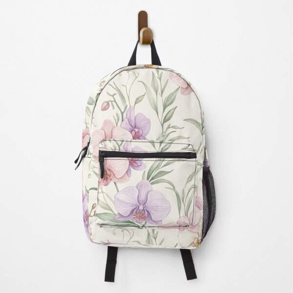 Item preview, Graceful Orchid Botanical Floral Seamless Pattern designed and sold by ShivCraftStudio.
