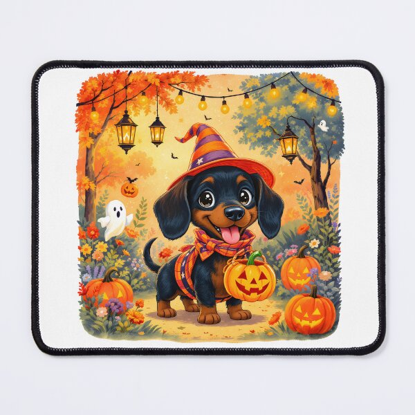 Item preview, Cute Halloween Dachshund Art designed and sold by Kedspicedesign.