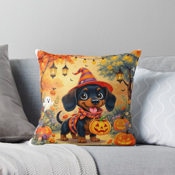 Item preview, Cute Halloween Dachshund Art designed and sold by Kedspicedesign.