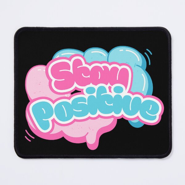 Item preview, Stay Positive Pink and Blue Graffiti Bubble designed and sold by Rynasvz.