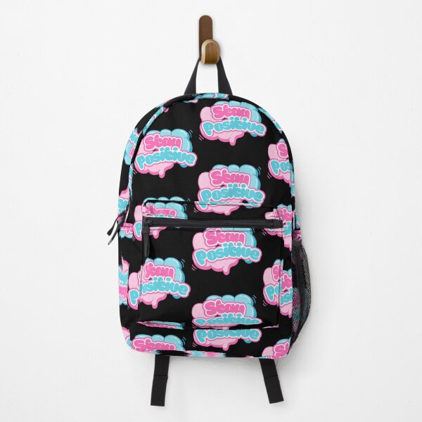 Item preview, Stay Positive Pink and Blue Graffiti Bubble designed and sold by Rynasvz.