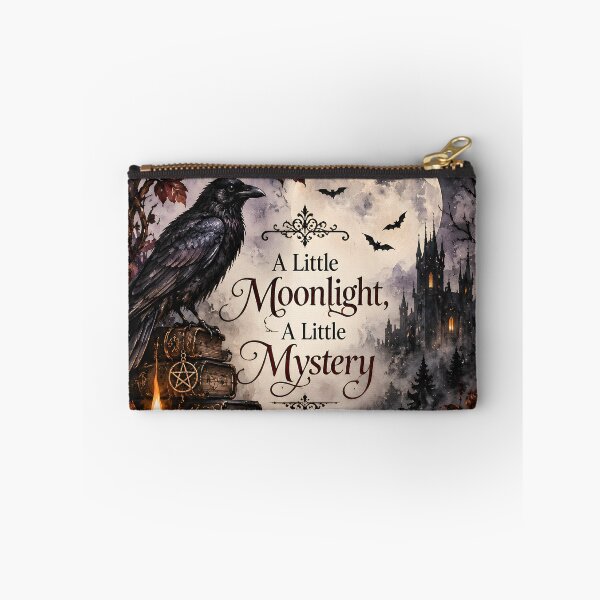 Item preview, A Little Moonlight, A Little Mystery – Gothic Raven & Moon Watercolor designed and sold by blankTeeShirt.