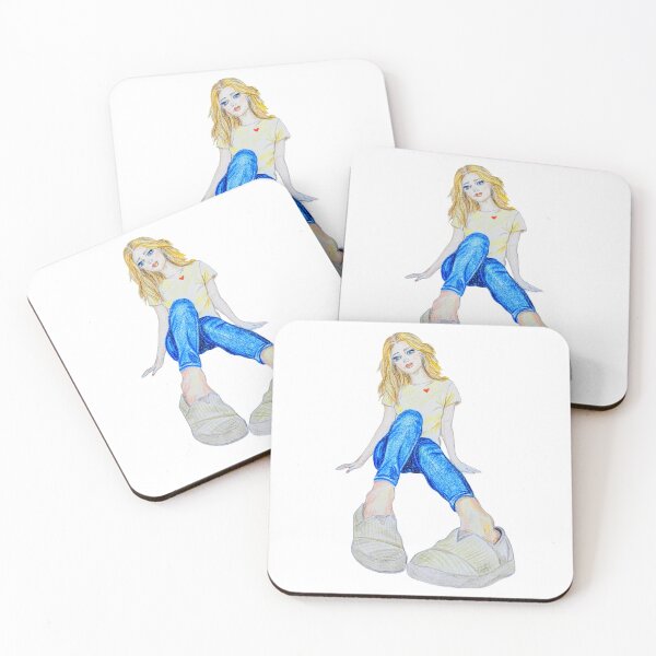 Item preview, Nobody Walks In Your Shoes - Blonde Girl Wide Angle Perspective Illustration designed and sold by alilu-art .