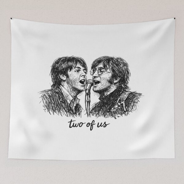 Item preview, Two of Us – Music Sketch Art designed and sold by simplehcity.