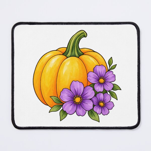 Item preview, Pumpkin with Flowers designed and sold by GraphicsClub.