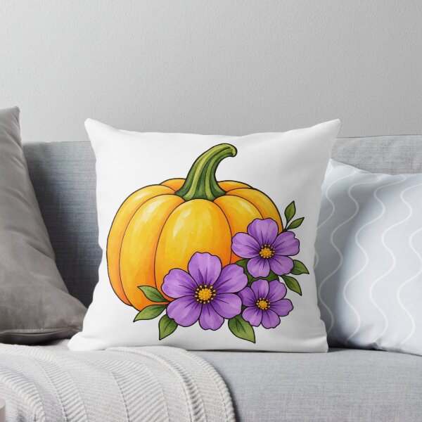 Item preview, Pumpkin with Flowers designed and sold by GraphicsClub.