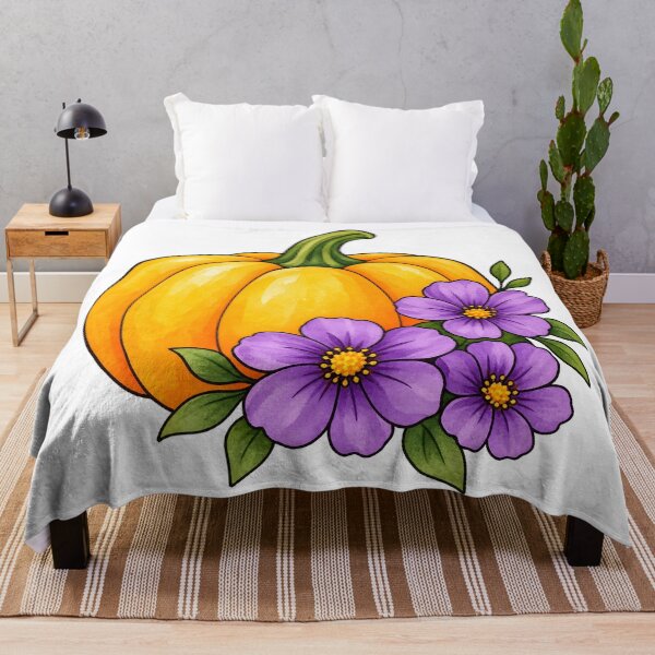 Item preview, Pumpkin with Flowers designed and sold by GraphicsClub.