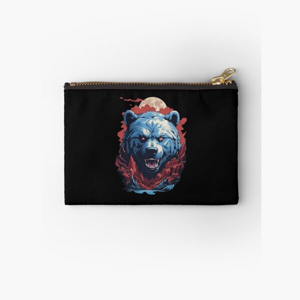 Item preview, Angry Grizzly Bear Red Moon Forest Monster Art designed and sold by SofiaBrand.