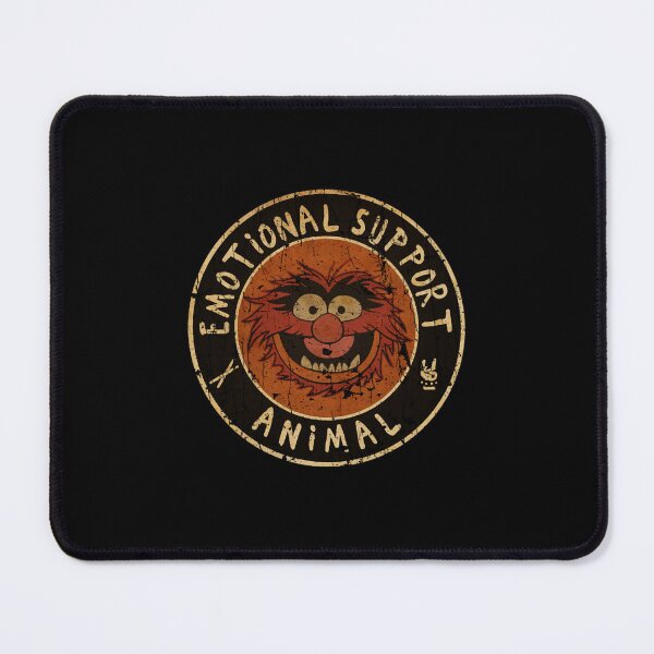 Item preview, Retro Emotional Support Animal Distressed Circular Badge designed and sold by SofiaBrand.