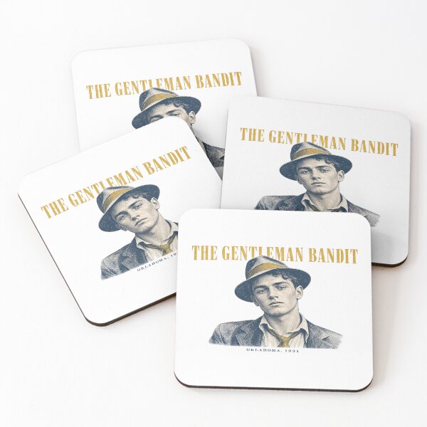 Item preview, The Gentleman Bandit Vintage Halftone Portrait 1930s designed and sold by Art&Fun.