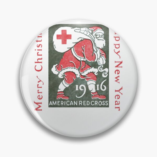 Item preview, Vintage Christmas Santa Claus Red Cross Holiday Art designed and sold by SofiaBrand.
