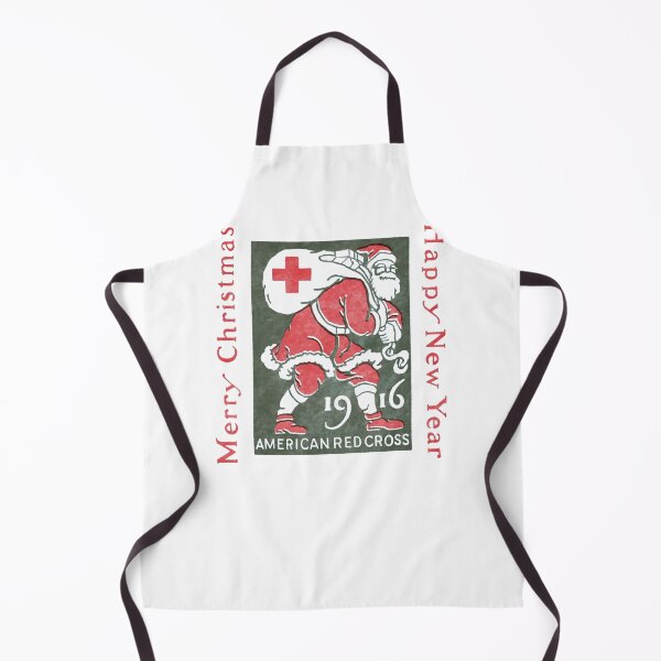 Item preview, Vintage Christmas Santa Claus Red Cross Holiday Art designed and sold by SofiaBrand.