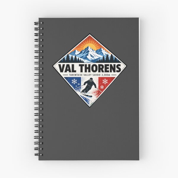 Item preview, Val Thorens France Alps Les Trois Vallées Skiing Ski Sticker TShirt 01 designed and sold by OuterShellUK.