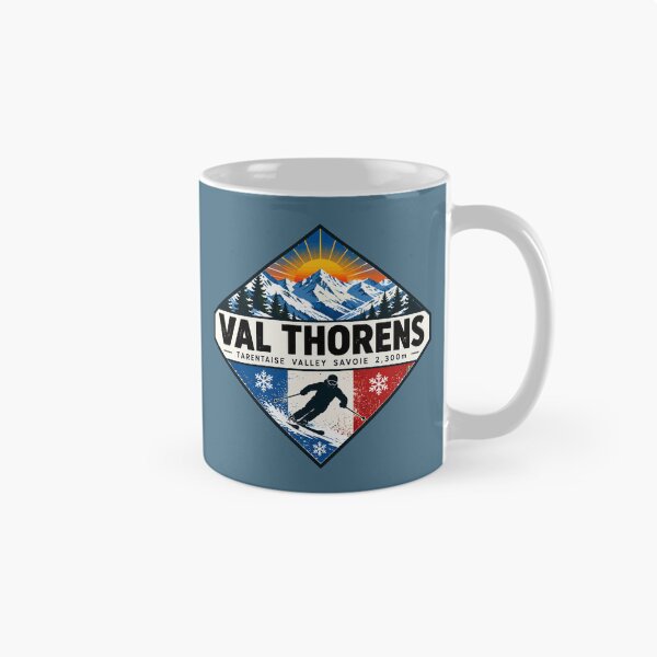 Item preview, Val Thorens France Alps Les Trois Vallées Skiing Ski Sticker TShirt 02 designed and sold by OuterShellUK.