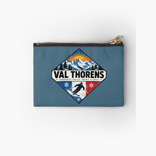 Item preview, Val Thorens France Alps Les Trois Vallées Skiing Ski Sticker TShirt 02 designed and sold by OuterShellUK.