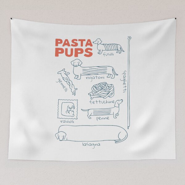 Aperçu de l'œuvre Chiots Pâtes - Teckel - Chiots Pâtes Teckel - Spaghetti Teckel Drôle - Chien Saucisse Cuisine Italienne - Chat Gourmand créée et vendue par cleanframe.
