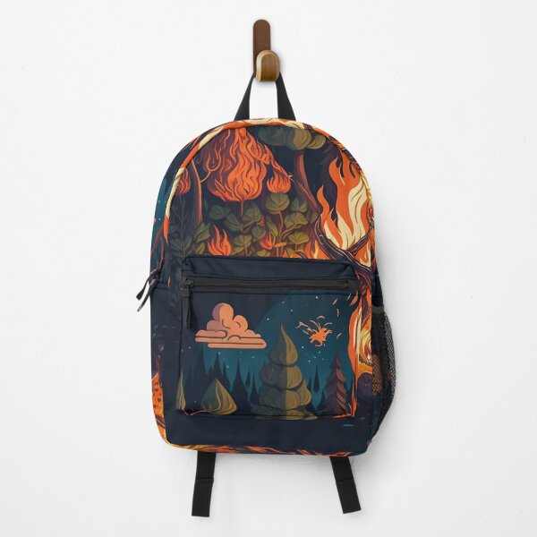 Item preview, Cozy Campfire Camping Night Warm Embers Art designed and sold by Glitchart66.