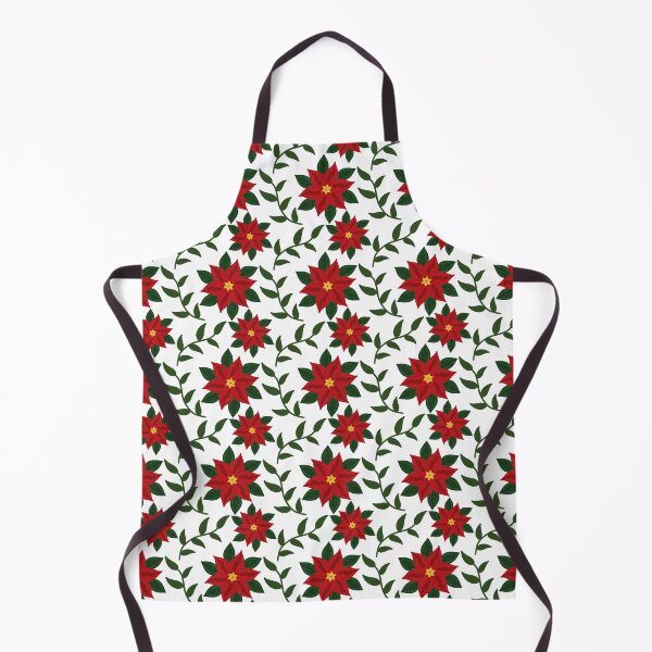 Item preview, Red Poinsettia Botanical Pattern — Dark Green Vine Christmas Floral Repeat Print designed and sold by HopeAndHustle.