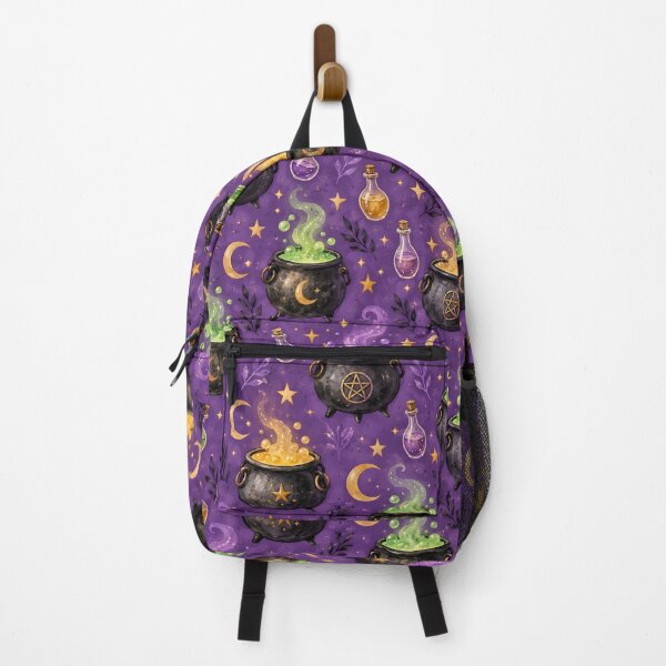 Item preview, Witchy Cauldron Magic – Purple Halloween Watercolor Pattern designed and sold by blankTeeShirt.