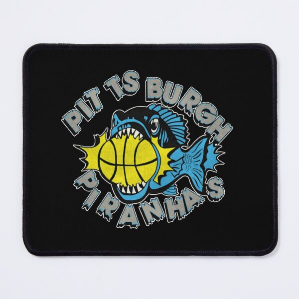 Item preview, Aggressive Blue Piranha Fish Basketball Mascot Graphic designed and sold by SofiaBrand.