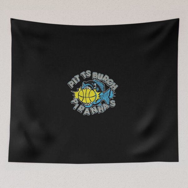 Item preview, Aggressive Blue Piranha Fish Basketball Mascot Graphic designed and sold by SofiaBrand.