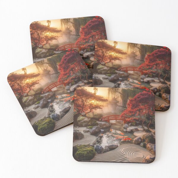 Item preview, Autumn Zen Garden – Japanese Koi Pond Serenity designed and sold by nhk999.