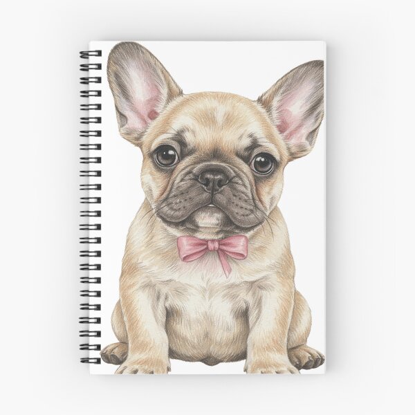 Item preview, Cute French Bulldog with Pink Bow – Dog Lover Art designed and sold by JanjjaSoulInk.
