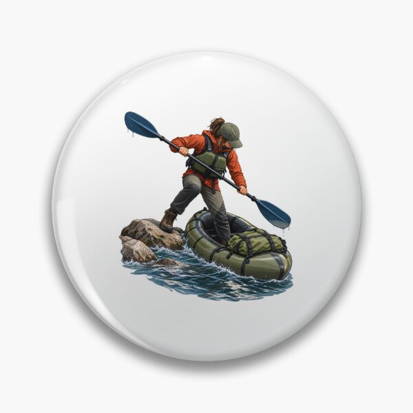 Aperçu de l'œuvre Packrafting du sentier à la pagaie créée et vendue par Philippa Shop.