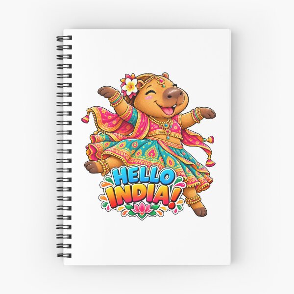 Item preview, Tytuł: Cute India Capybara – Colorful Indian Dance Adventure designed and sold by CapybaraTravels.