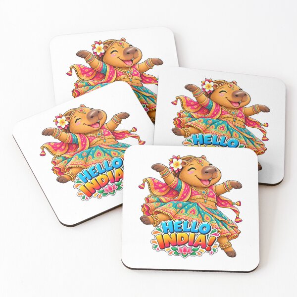 Item preview, Tytuł: Cute India Capybara – Colorful Indian Dance Adventure designed and sold by CapybaraTravels.