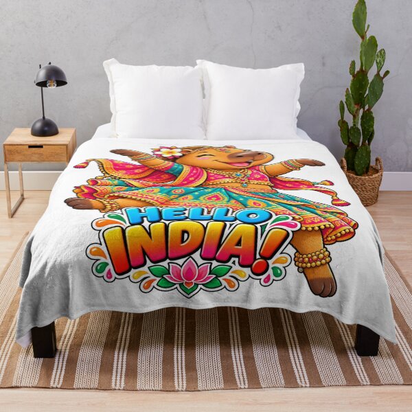 Item preview, Tytuł: Cute India Capybara – Colorful Indian Dance Adventure designed and sold by CapybaraTravels.