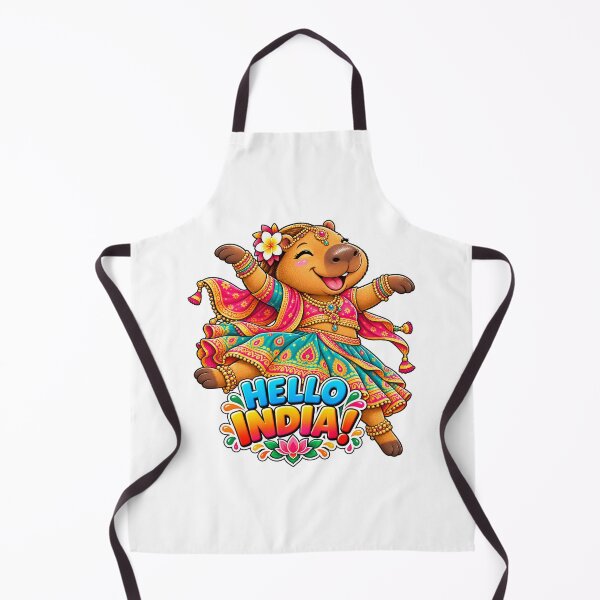 Item preview, Tytuł: Cute India Capybara – Colorful Indian Dance Adventure designed and sold by CapybaraTravels.